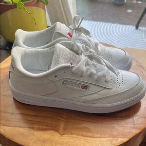 Reebok White Leather Sneakers